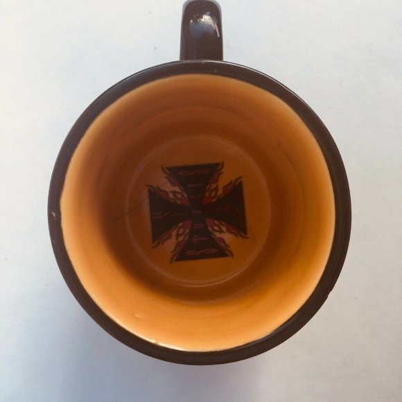 2006 Sturgis Motor Classic Large Ceramic Mug Flames Spider Cross Rally - Picture 6 of 9